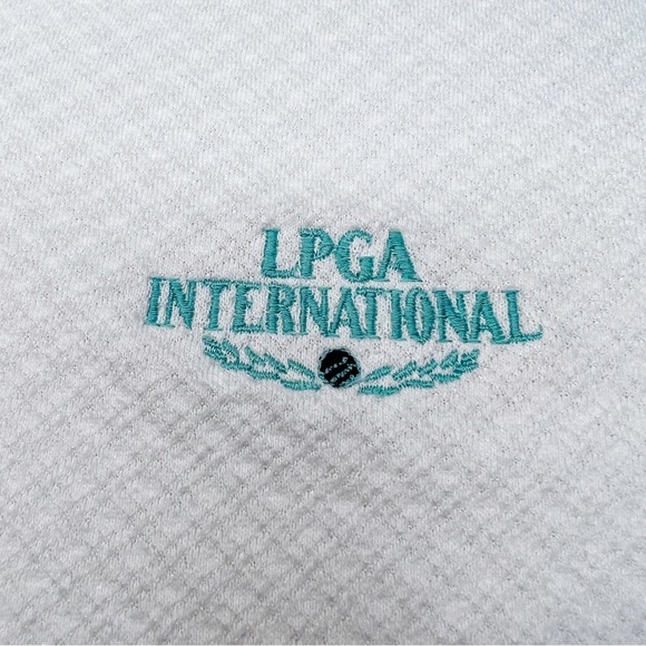 Vintage 90s Polo Golf Shirt WOMEN'S Marcia USA White 1X LPGA - Picture 10 of 12